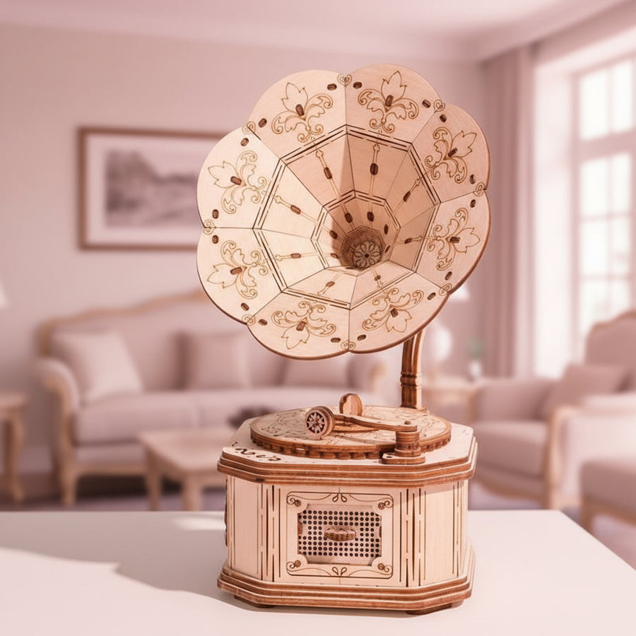 Phonographe Vintage - La Maquette en Bois®