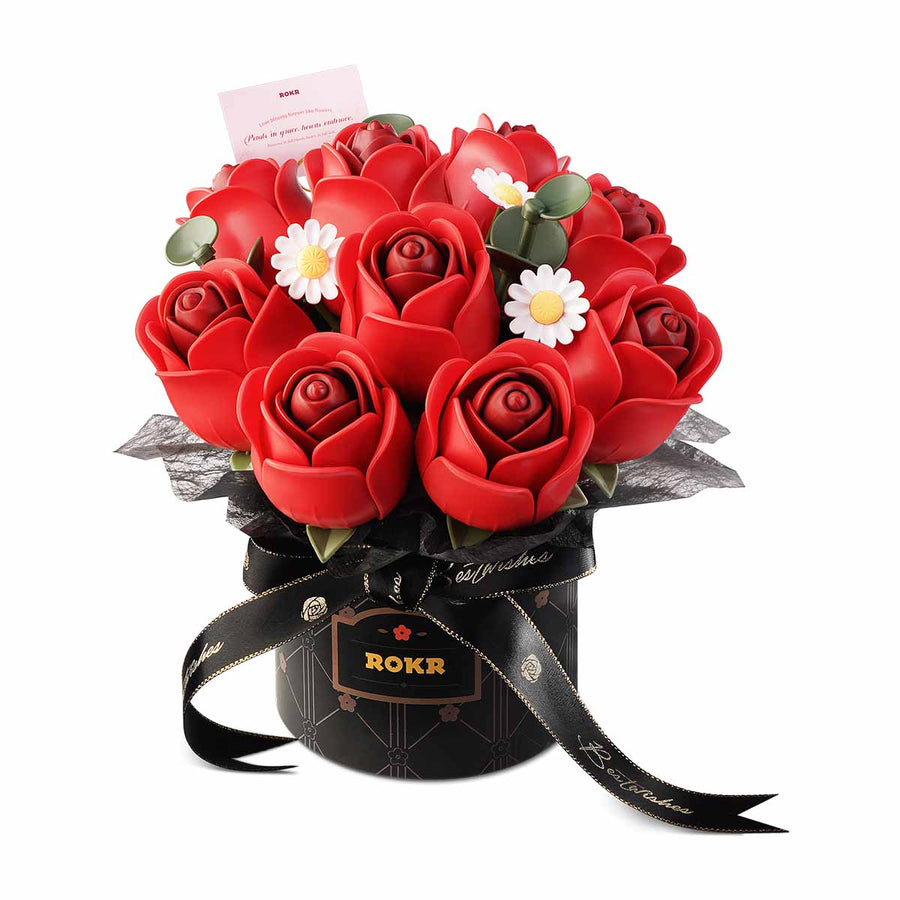 Bouquet Symphonie de Roses - La Maquette en Bois®
