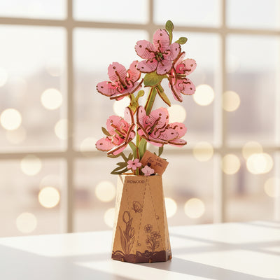 Fleurs de Sakura Éternelles - La Maquette en Bois®