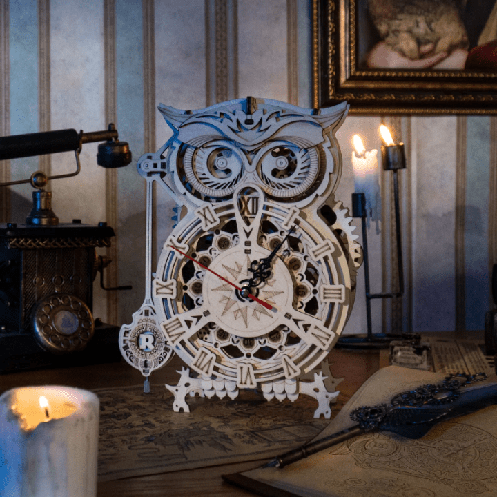 horloge hibou